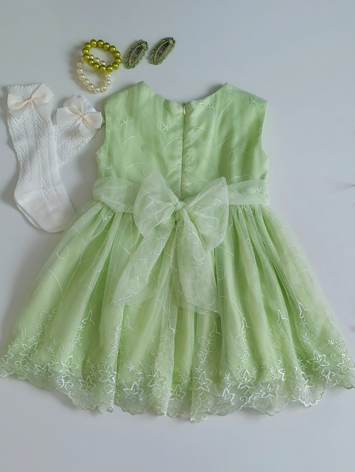 Green Tulle Dress