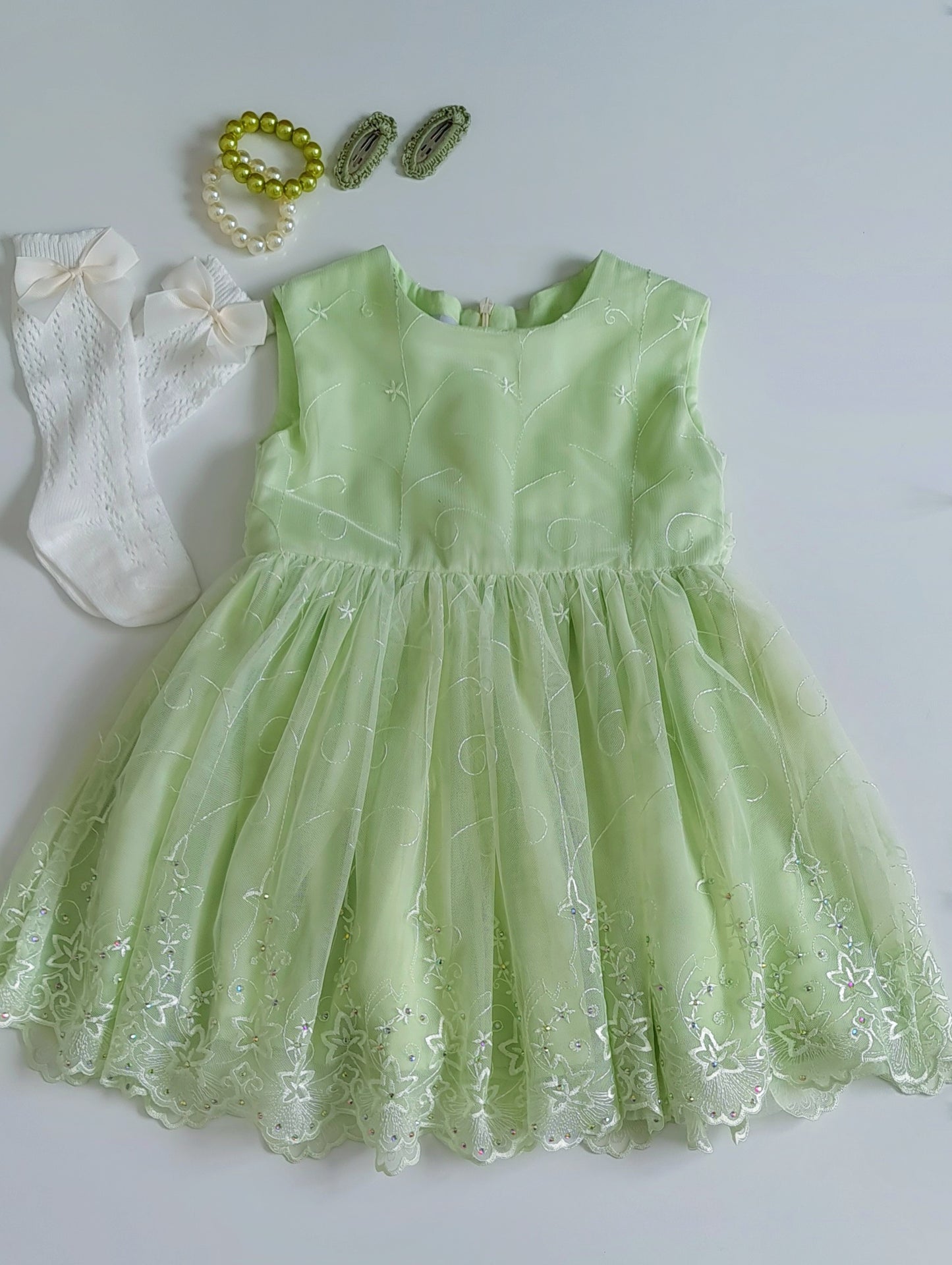 Green Tulle Dress