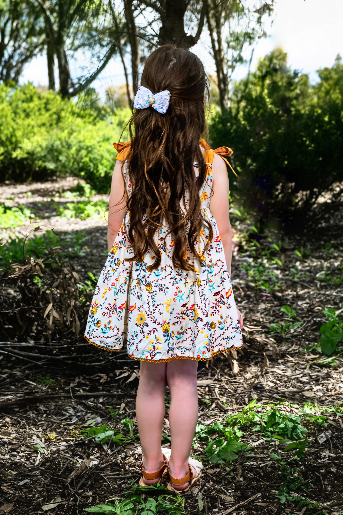 Off White Floral Cotton Dress