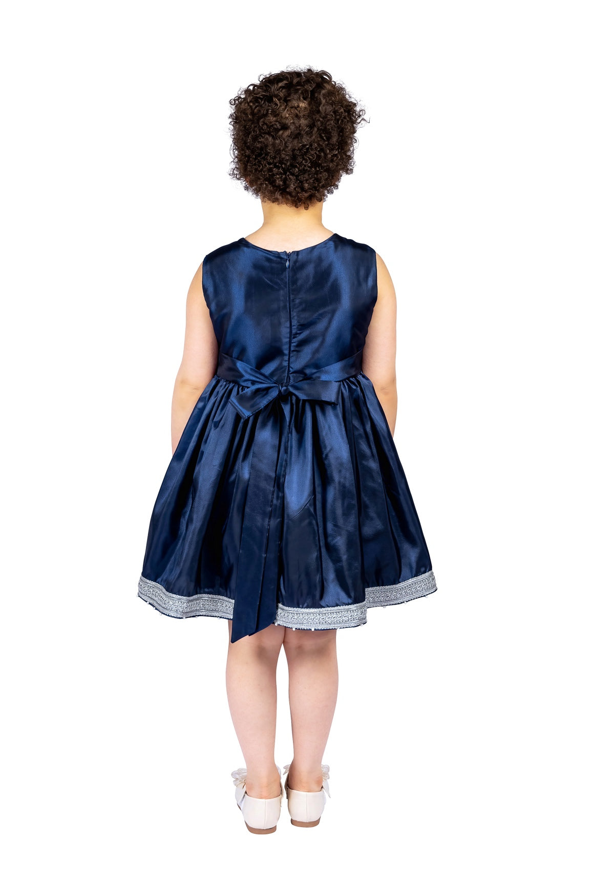 Blue Silk Dress