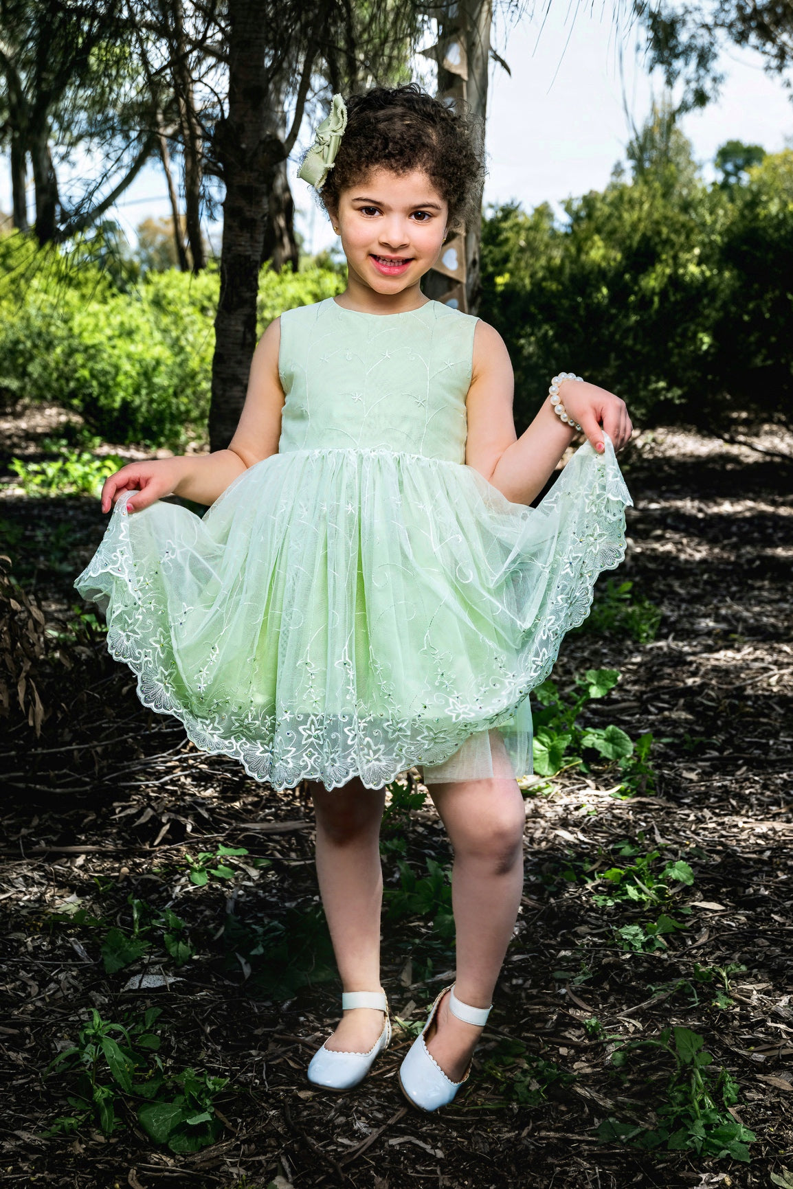Green Tulle Dress