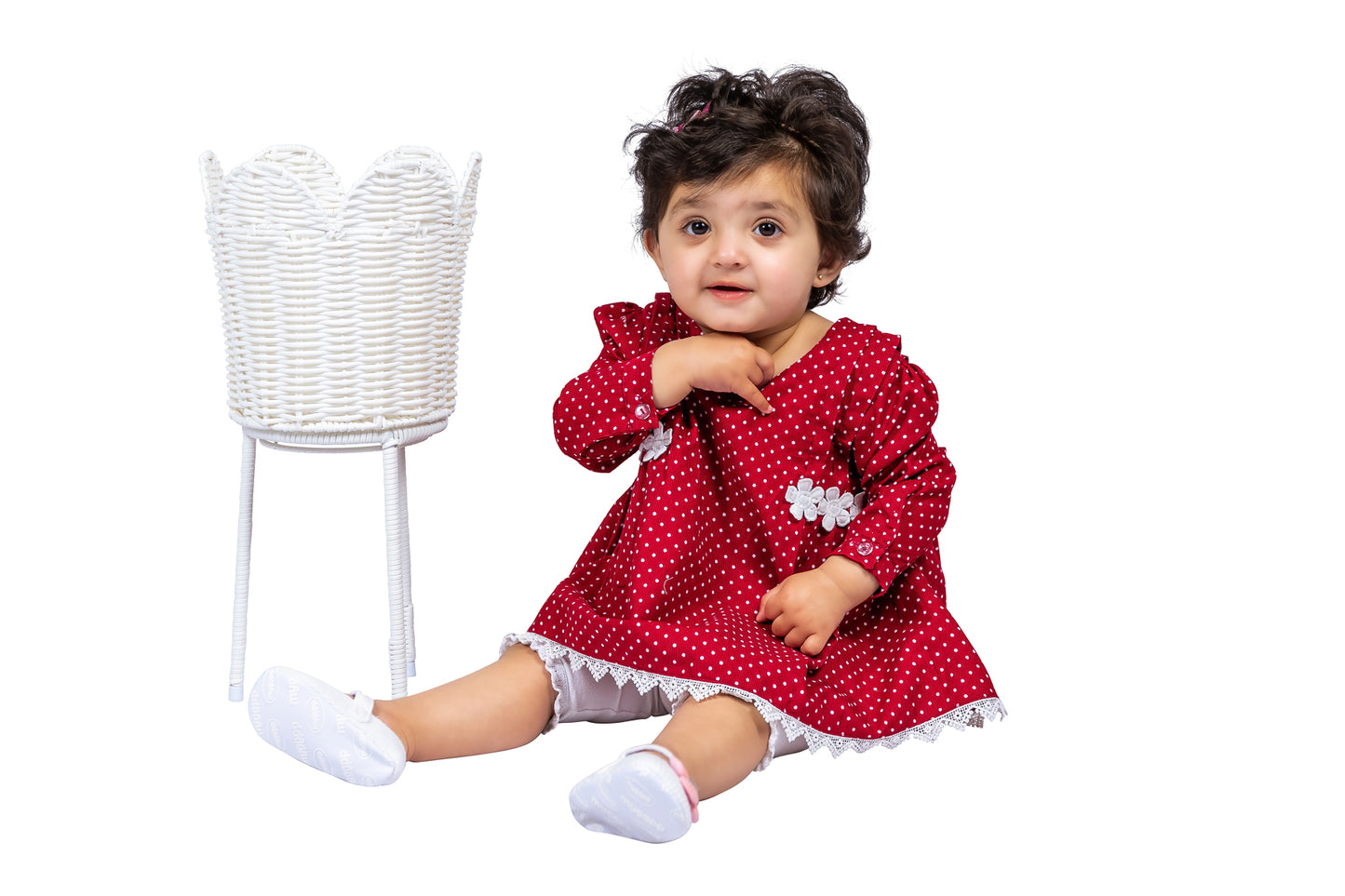 Red Corduroy Girls Top