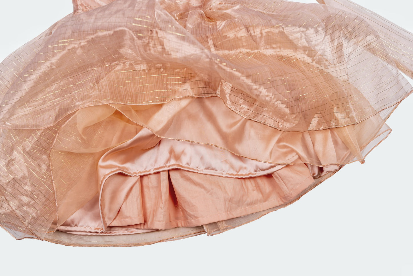 Pink Organza Formal Dress