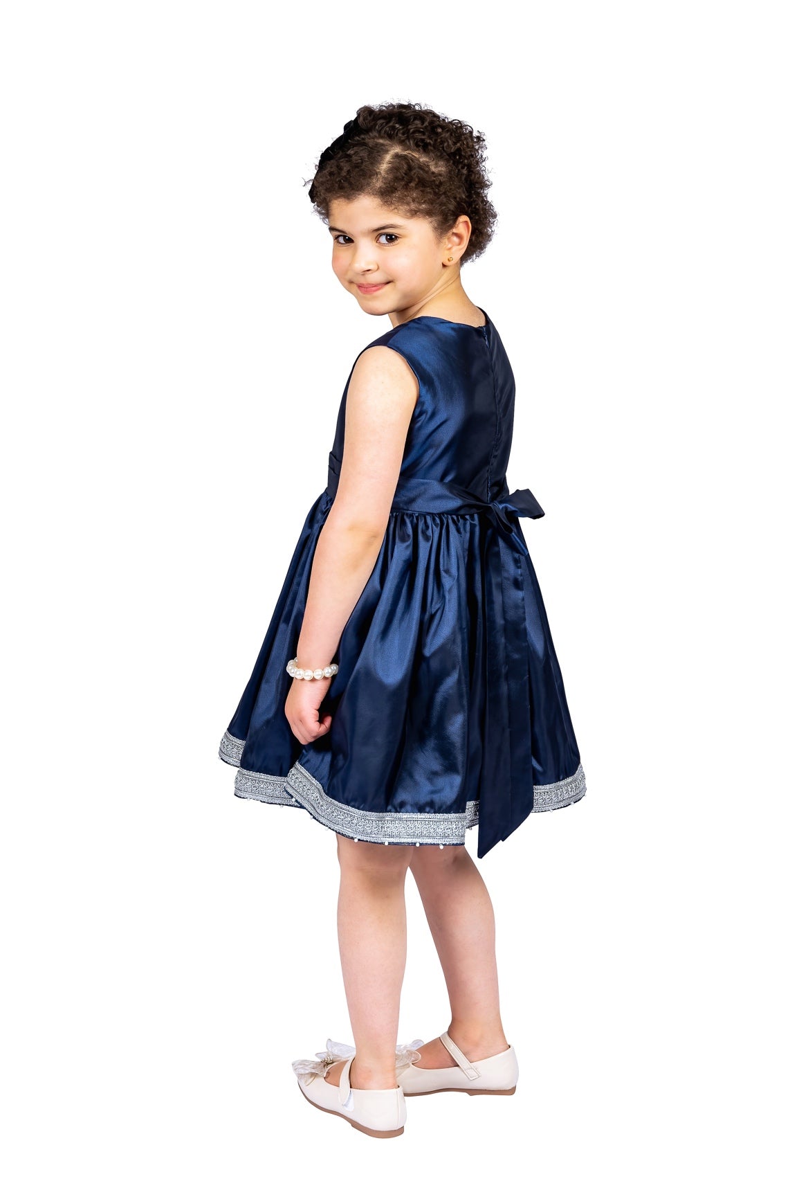 Blue Silk Dress