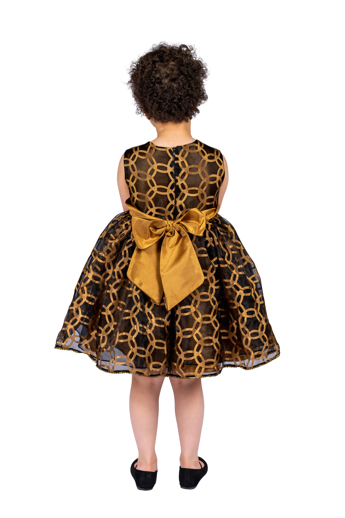 Black Multilayered Organza Dress