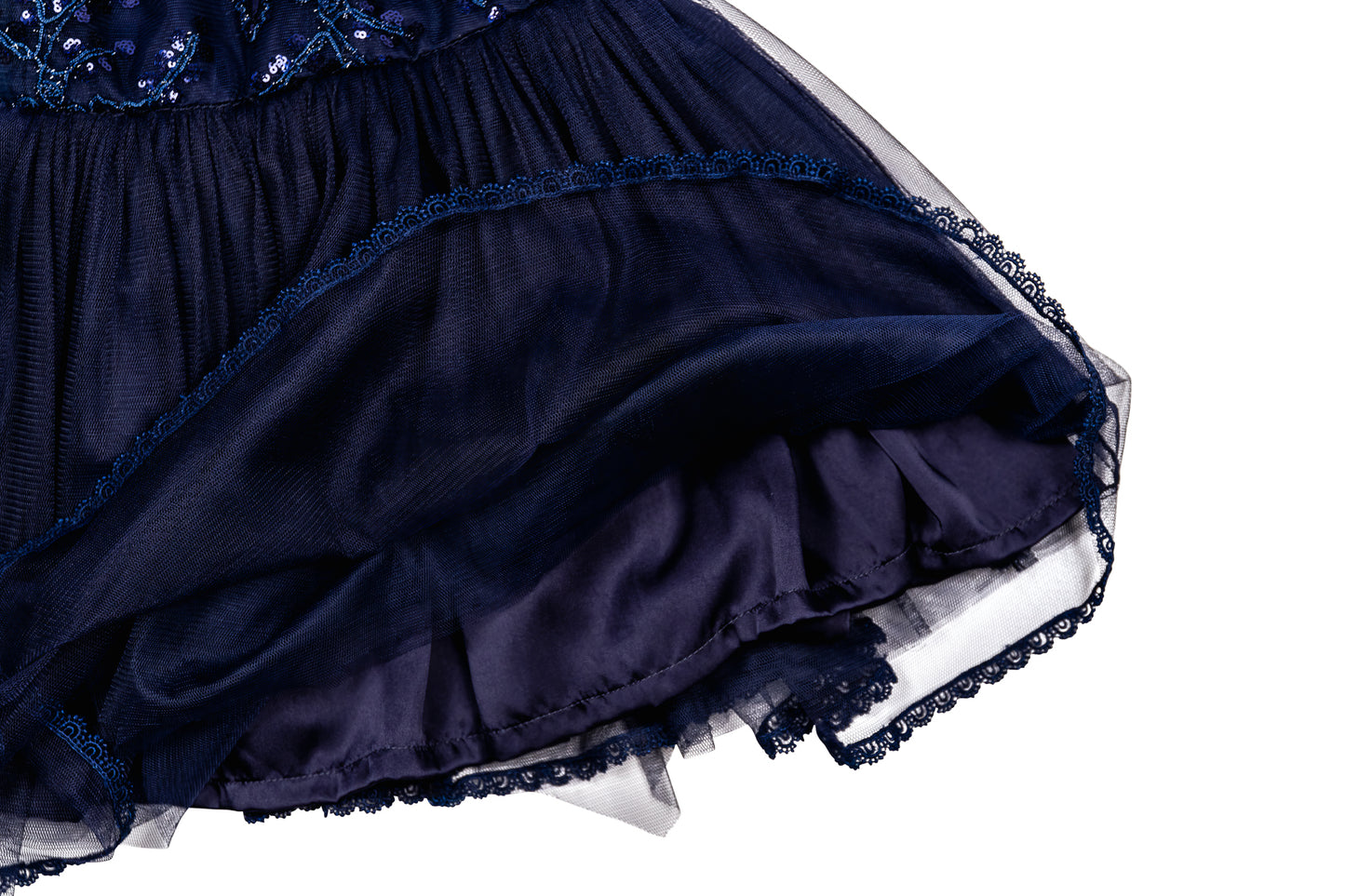 Embroidered Blue Dress