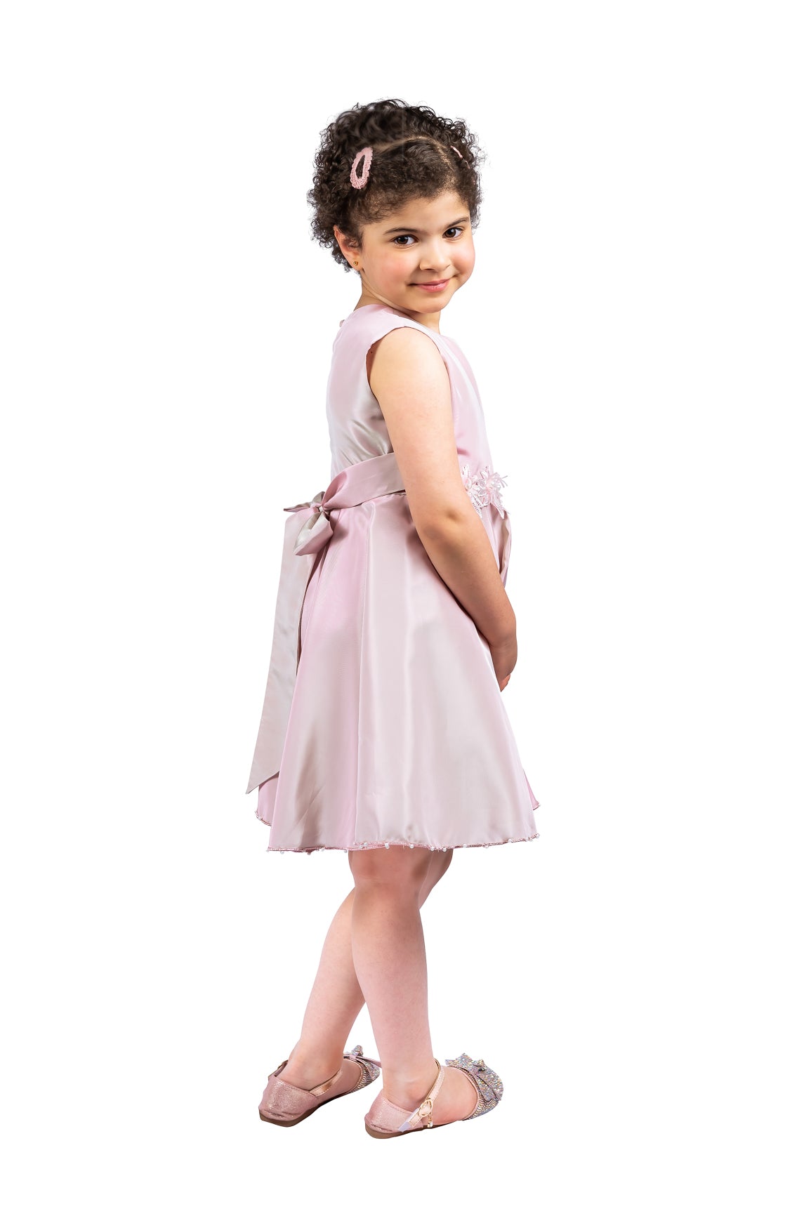 Pink Silk Dress