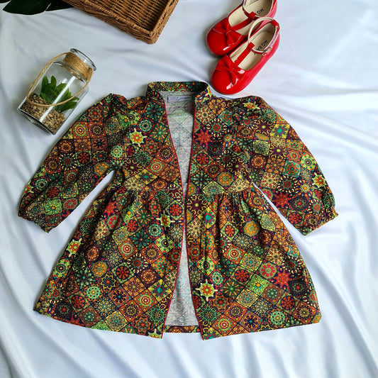 Corduroy Cardigan dress